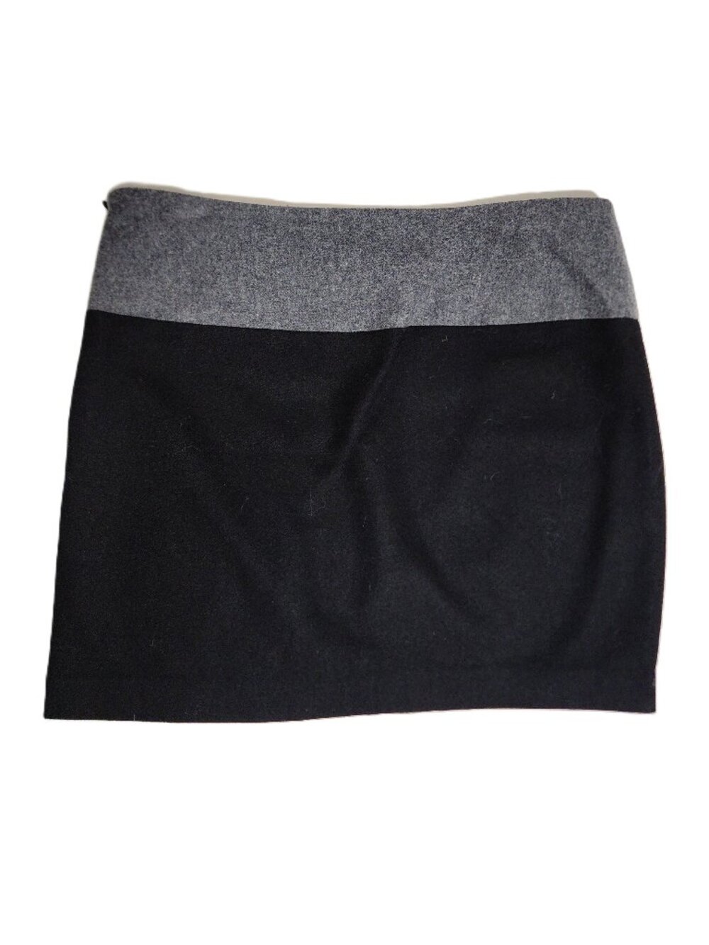 Gap Womens Wool Blend Mini Charcoal Gray & Black Low Rise Skirt Size 0